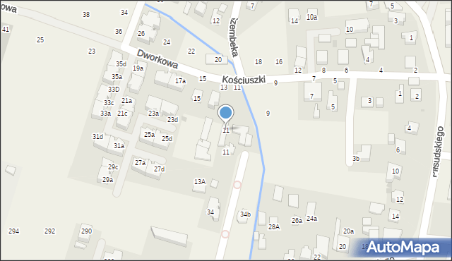 Stare Babice, Kościuszki Tadeusza, gen., 11, mapa Stare Babice