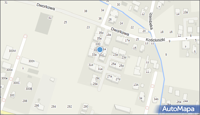 Stare Babice, Kościuszki Tadeusza, gen., 21D, mapa Stare Babice