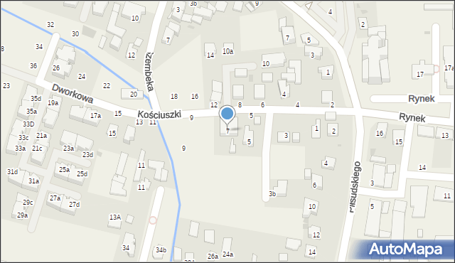 Stare Babice, Kościuszki Tadeusza, gen., 7, mapa Stare Babice