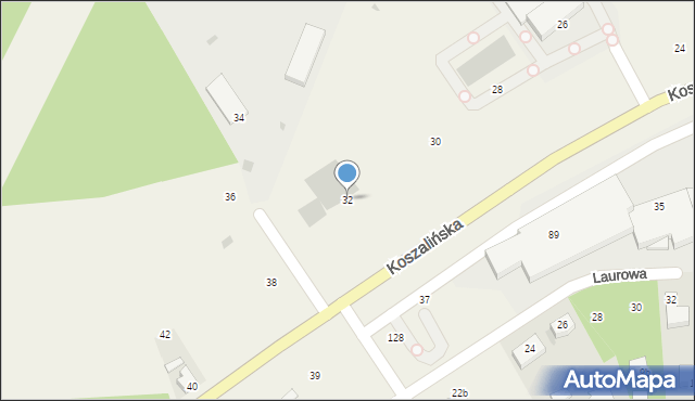 Stare Bielice, Koszalińska, 32, mapa Stare Bielice