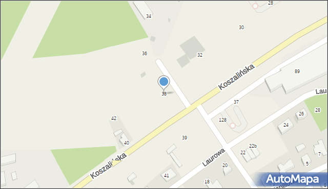 Stare Bielice, Koszalińska, 38, mapa Stare Bielice