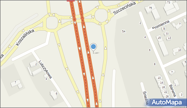 Stare Bielice, Koszalińska, 5b, mapa Stare Bielice