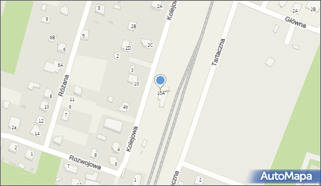Stare Bosewo, Kolejowa, 10A, mapa Stare Bosewo