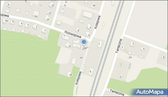 Stare Bosewo, Kolejowa, 12A, mapa Stare Bosewo