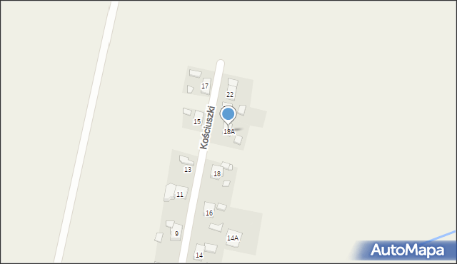 Stare Kotkowice, Kościuszki Tadeusza, gen., 18A, mapa Stare Kotkowice