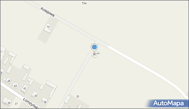 Stare Kupiski, Kolejowa, 80, mapa Stare Kupiski