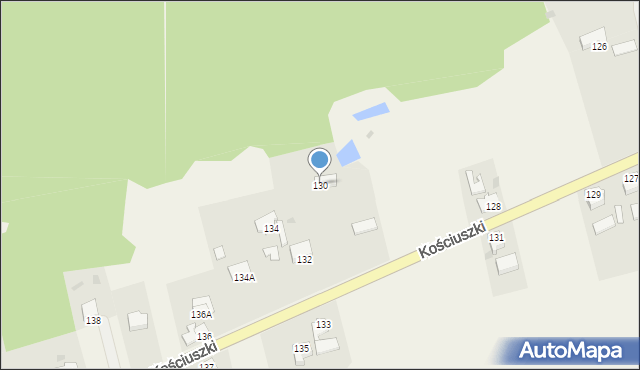 Stare Kurowo, Kościuszki Tadeusza, gen., 130, mapa Stare Kurowo