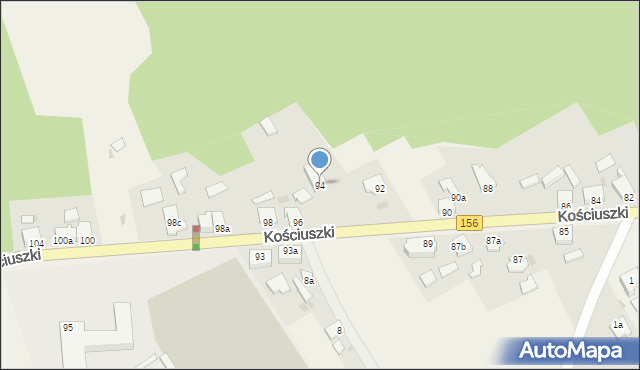 Stare Kurowo, Kościuszki Tadeusza, gen., 94, mapa Stare Kurowo