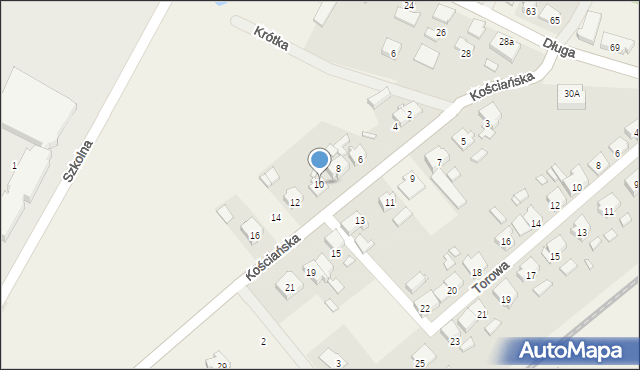 Stare Oborzyska, Kościańska, 10, mapa Stare Oborzyska