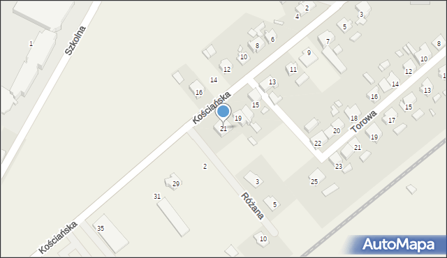 Stare Oborzyska, Kościańska, 21, mapa Stare Oborzyska