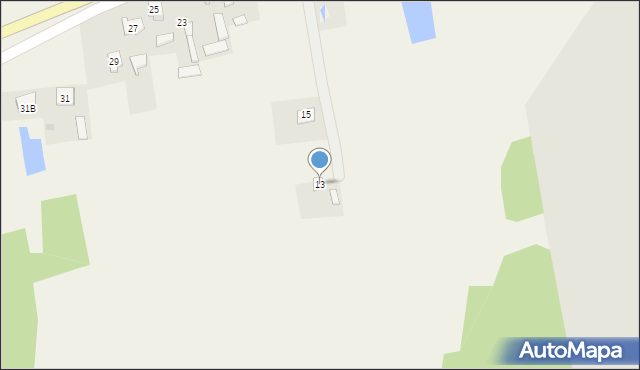 Stare Pieścirogi, Kolejowa, 13, mapa Stare Pieścirogi