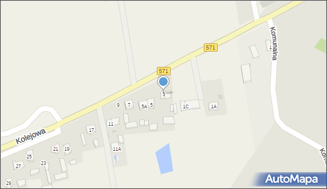 Stare Pieścirogi, Kolejowa, 3, mapa Stare Pieścirogi