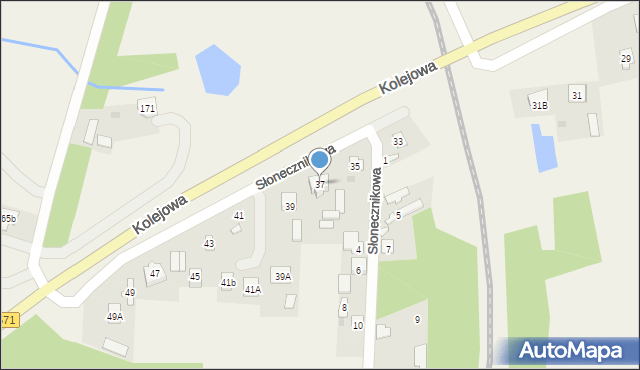 Stare Pieścirogi, Kolejowa, 37, mapa Stare Pieścirogi