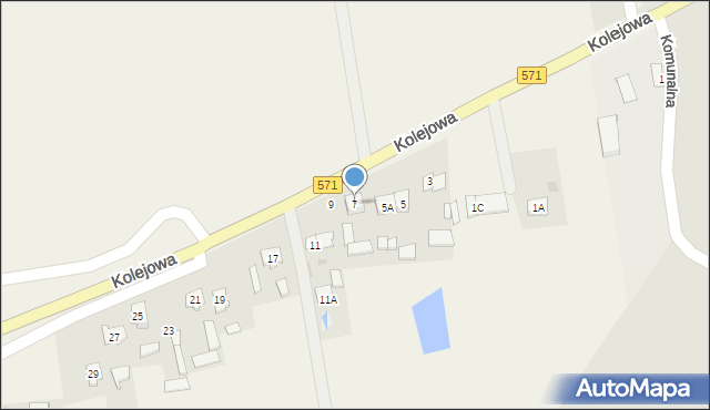 Stare Pieścirogi, Kolejowa, 7, mapa Stare Pieścirogi
