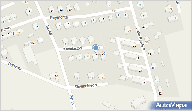 Stare Pole, Kościuszki Tadeusza, gen., 8, mapa Stare Pole
