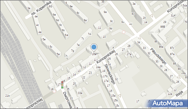 Stargard, Konopnickiej Marii, 10a, mapa Stargard