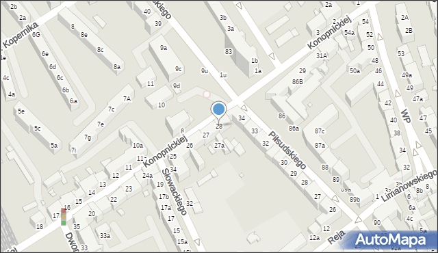 Stargard, Konopnickiej Marii, 28, mapa Stargard