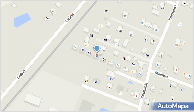 Starogard Gdański, Kochanki, 5f, mapa Starogard Gdański
