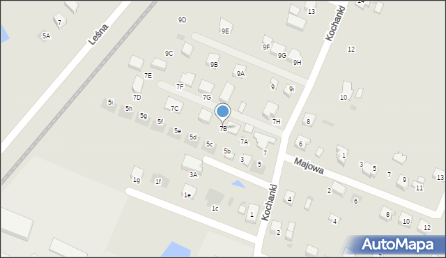 Starogard Gdański, Kochanki, 7B, mapa Starogard Gdański