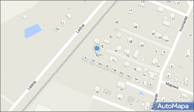 Starogard Gdański, Kochanki, 7D, mapa Starogard Gdański