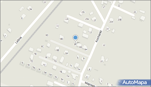 Starogard Gdański, Kochanki, 9ga, mapa Starogard Gdański