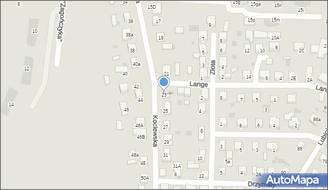 Starogard Gdański, Kociewska, 23, mapa Starogard Gdański