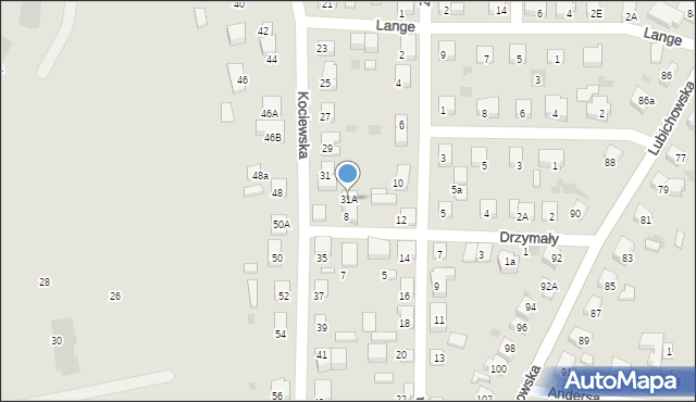 Starogard Gdański, Kociewska, 31A, mapa Starogard Gdański