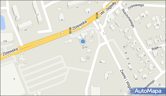 Starogard Gdański, Kociewska, 4, mapa Starogard Gdański