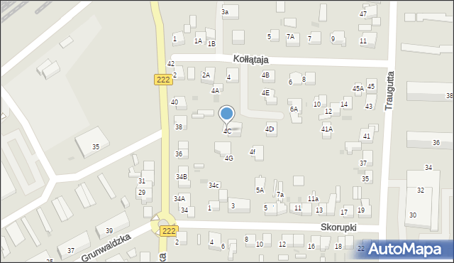 Starogard Gdański, Kołłątaja Hugo, 4C, mapa Starogard Gdański