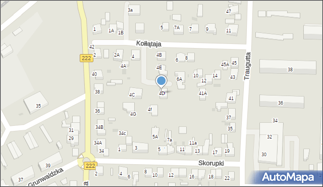 Starogard Gdański, Kołłątaja Hugo, 4D, mapa Starogard Gdański