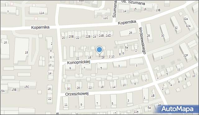 Starogard Gdański, Konopnickiej Marii, 16, mapa Starogard Gdański