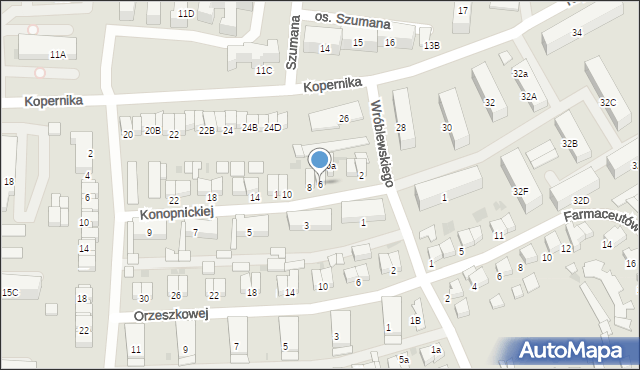 Starogard Gdański, Konopnickiej Marii, 6, mapa Starogard Gdański