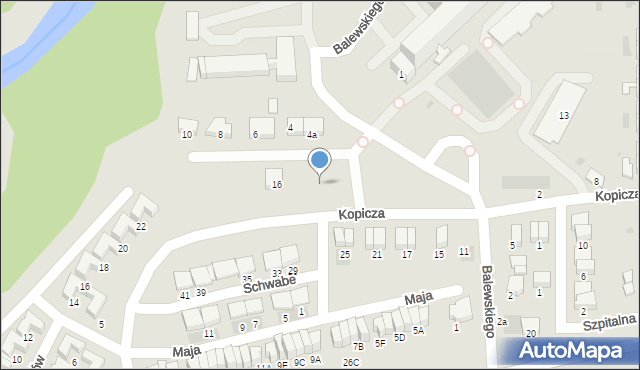 Starogard Gdański, Kopicza Józefa, dr., 18, mapa Starogard Gdański