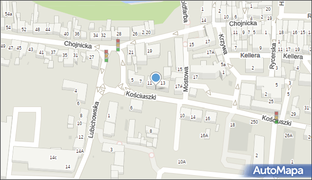 Starogard Gdański, Kościuszki Tadeusza, gen., 7-11, mapa Starogard Gdański