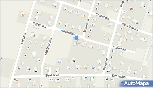 Staroźreby, Kopernika Mikołaja, 7, mapa Staroźreby