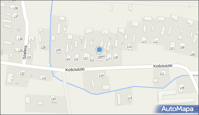 Stary Dzików, Kościuszki Tadeusza, gen., 120, mapa Stary Dzików