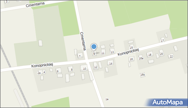 Stary Węgliniec, Konopnickiej Marii, 9, mapa Stary Węgliniec