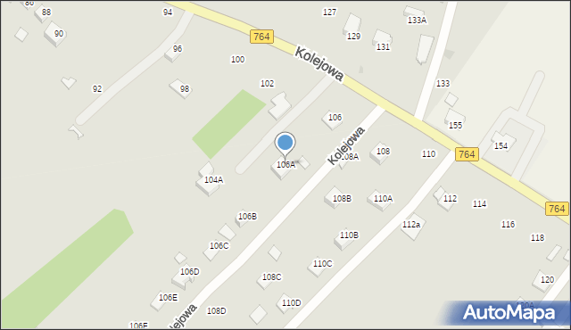 Staszów, Kolejowa, 106A, mapa Staszów