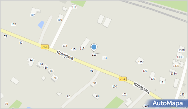 Staszów, Kolejowa, 119, mapa Staszów