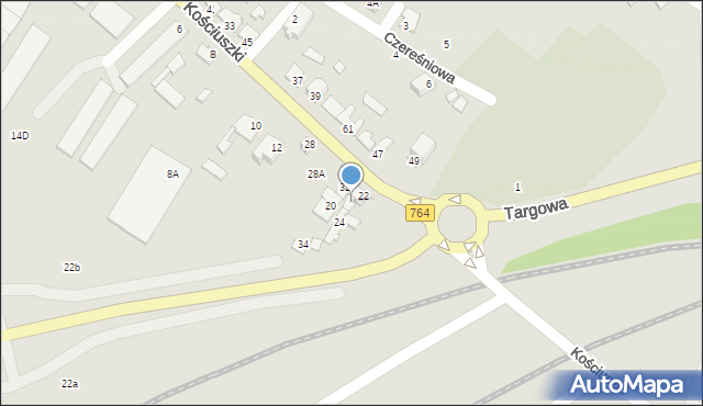 Staszów, Kościuszki Tadeusza, gen., 36, mapa Staszów