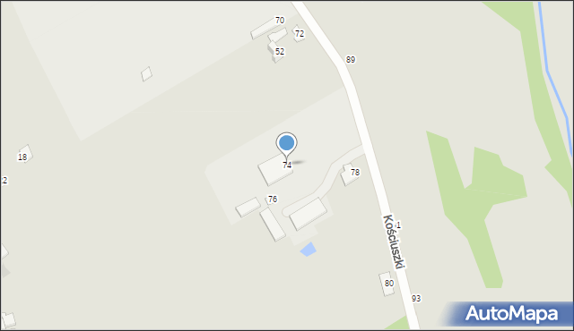 Staszów, Kościuszki Tadeusza, gen., 74, mapa Staszów