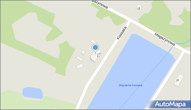 Stawiski, Kossaka Wojciecha, 13, mapa Stawiski