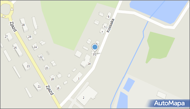 Stawiski, Kossaka Wojciecha, 3/1, mapa Stawiski
