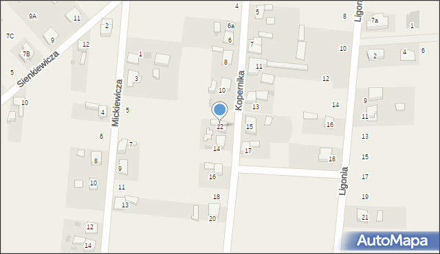Steblów, Kopernika Mikołaja, 12, mapa Steblów