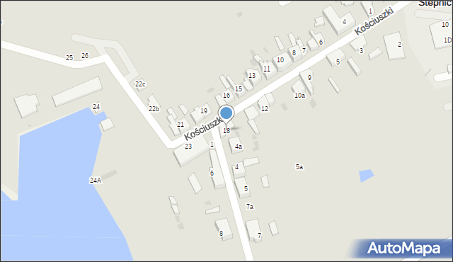 Stepnica, Kościuszki Tadeusza, gen., 18, mapa Stepnica