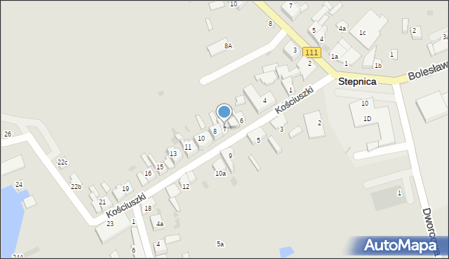 Stepnica, Kościuszki Tadeusza, gen., 7, mapa Stepnica