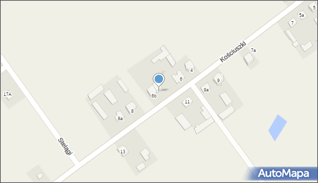 Sterdyń, Kościuszki Tadeusza, gen., 6b, mapa Sterdyń