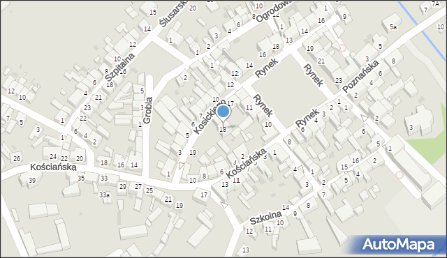 Stęszew, Kosickiego Kazimierza, 18, mapa Stęszew