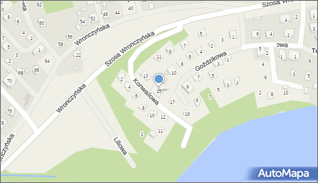 Stęszewko, Konwaliowa, 15, mapa Stęszewko