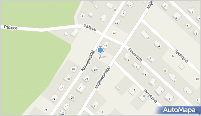 Stężyca, Konopnickiej Marii, 17, mapa Stężyca